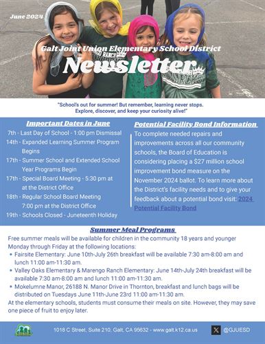 June 2024 Newsletter page 1 - English