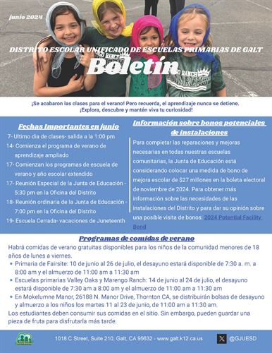 June 2024 Newsletter page 1 - Español